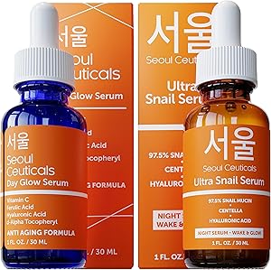 SeoulCeuticals Korean Skin Care Day & Night Serum Set Review