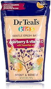 Dr Teal's Kids Pure Epsom Salt Soak with Elderberry, Vitamin E & Essential Oils, 2 lbs Review