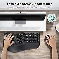 MEETION DirectorC Ergonomic Wireless Keyboard and Vertical Mouse — image 6
