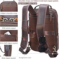Masa Kawa Leather 15.6″ Laptop Backpack for Men — image 6