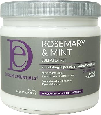 Design Essentials Rosemary & Mint Stimulating Super Moisturizing Conditioner, 32 Oz