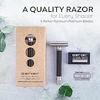 Parker THE VARIANT Closed Comb Adjustable Double Edge Safety Razor - Graphite Gray — image 7