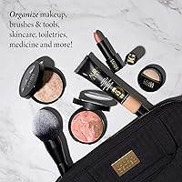 Laura Geller Quilted Folding Travel Makeup Bag - Black — image 4