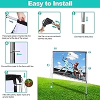 GYUEM 120 Inch Projector Screen with Stand — image 5