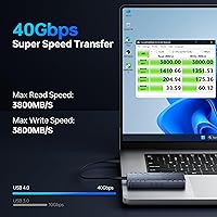 MOKiN 40Gbps M.2 NVMe Enclosure with Cooling Fan — image 2