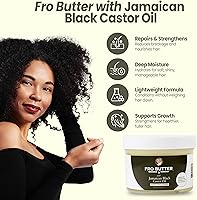 Fro Butter Jamaican Castor Oil Hair Thickener Treatment 8oz — image 2