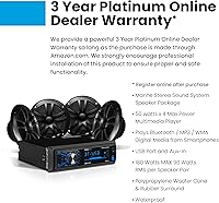 BOSS Audio Systems MCBK634B.64 Marine Boat Bluetooth Stereo & 6.5 Inch Speakers — image 3