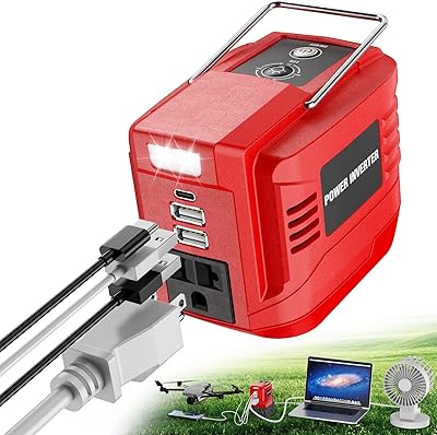 VAXCANZE 200W Power Inverter for Milwaukee 18V Batteries