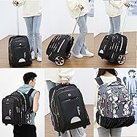 PISKGODSF 22-Inch Rolling Backpack with Wheels, 55L Capacity — image 5