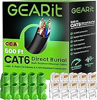 GEARit RJ45 Cat-6 Ethernet Patch Cable DIY Bulk Kit 500ft — image 1