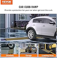 VEVOR Car Driveway Rubber Curb Ramp 33069lbs Capacity 1-Channel — image 2