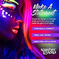 Splashes & Spills UV Face and Body Paint Sticks - 6 Colors — image 7