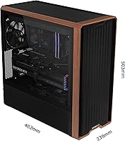 Lian Li LANCOOL 217 Walnut Wood Mid-Tower ATX Case — image 3