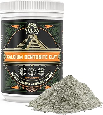 Vulsa Bentonite Clay Powder - Calcium Bentonite Clay 2.16lbs