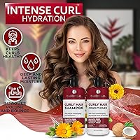 BELLISSO Curly Hair Shampoo and Conditioner Set, 16.9 Fl Oz — image 2