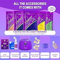 Wokaar Full Body Waxing Kit for Sensitive Skin, 17.6oz — image 3