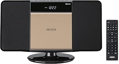 Jensen JBS-300 Champagne Gold Bluetooth Stereo Music System