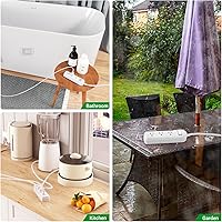 CALIONLTD Outdoor Power Strip Weatherproof with 14.7ft Extension Cord — image 7