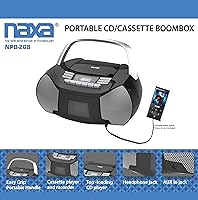 Naxa Electronics NPB-268 Portable CD/Cassette Boombox — image 3