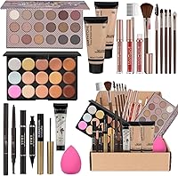 MONRUEVT Makeup Kit for Teens and Women, 18-Color Eyeshadow Palette, Lipgloss, Mascara, Concealer, Full Set — image 1