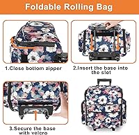 YOREPEK Rolling Craft Bag 40L — image 4