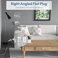 NTONPOWER Surge Protector Power Strip 10 ft with 6 Outlets & 4 USB Ports — image 5