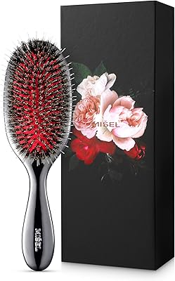 MIŠEL Professional Boar Bristle Hair Brush - Medium