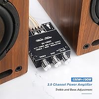 UWAYKEY 200W Bluetooth 5.0 Stereo Power Audio Amplifier Board — image 3