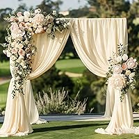 Gallety Ivory Backdrop Curtain 10FT x 10FT — image 5