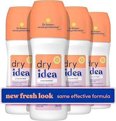 Dry Idea Advanced Dry Anti-Perspirant Deodorant Roll-On Unscented 4-Pack