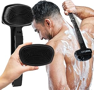 Bearback Silicone Body Scrubber with Extendable Handle