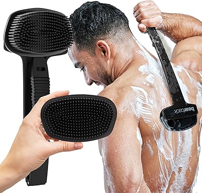 Bearback Silicone Body Scrubber with Extendable Handle
