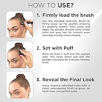 THICK FIBER Root Touch Up Powder Set (Light Brown) — image 3