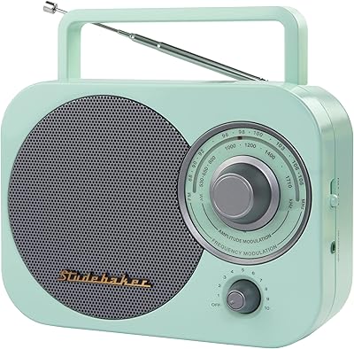 Studebaker SB2000 Mint Green Retro AM/FM Radio
