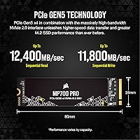 Corsair MP700 PRO 1TB M.2 PCIe Gen5 NVMe SSD — image 3