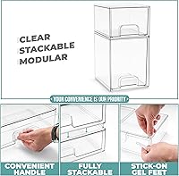 Sorbus Acrylic Storage Containers 2-Pack — image 5