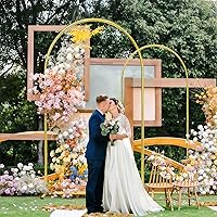 Rtshuok 6FT Gold Metal Arch Backdrop Stand — image 3