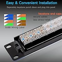 Lysymixs Cat6 Patch Panel 24 Port with Keystone — image 2