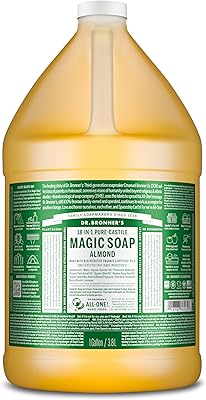 Dr. Bronner's Pure-Castile Magic Soap Liquid Almond, 1 Gallon