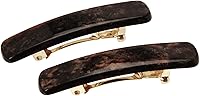 France Luxe Mini Rectangle Barrette, Mojave, Set of 2 — image 1