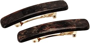 France Luxe Mini Rectangle Barrette, Mojave, Set of 2 Review
