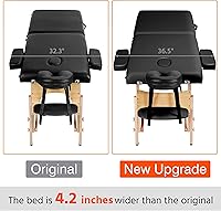 Yaheetech Massage Table 28 inch, Black — image 7