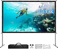 JWSIT 135-inch Outdoor Projector Screen with Stand — image 1