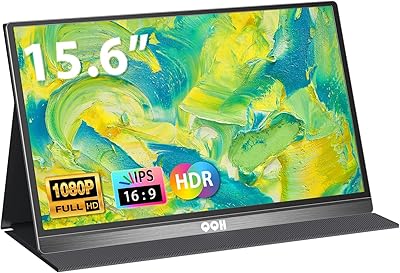 QQH Z12-3 Portable Monitor 15.6 Inch FHD 1080P