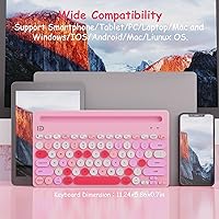 HUO JI Wireless Keyboard Multi-Device Bluetooth 2.4G Dual Mode — image 3