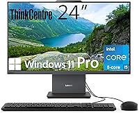Lenovo ThinkCentre AIO 24-inch FHD All-in-One Desktop, Intel Core i5-13420H, 16GB RAM, 256GB SSD — image 1