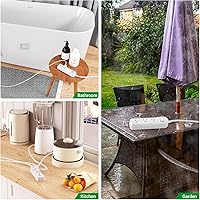 Qiyuan IPX6 Outdoor Power Strip with 3 Outlets and 10FT Extension Cord — image 6