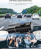 LAMTTO C310 Dual Dash Cam 1080P Front and Interior — image 3