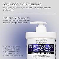 Advanced Clinicals 10% Glycolic Acid + Lactic Acid Body Lotion & Face Serum Set — image 2