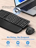 E-YOOSO Ergonomic Wireless Keyboard and Mouse Combo — image 4